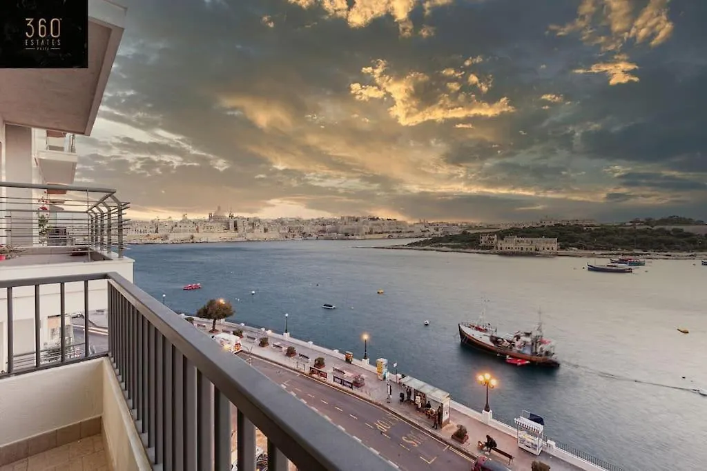 Apartment Seafront 4Br Apt With Mesmerising Balcony & Views By 360 Estates Sliema Malta
